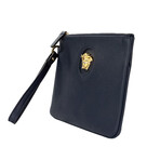 Medusa Medium Wristlet Pouch // Navy Blue