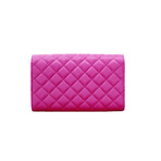 Medusa Quilted Handbag Clutch // Fushia