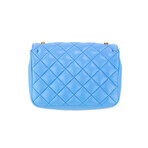 Medusa Quilted Handbag Clutch // Light Blue