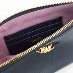 Medusa Medium Wristlet Pouch // Navy Blue