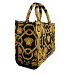 Medusa Small Tote Bag // Black + Gold