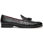 Aubiere // Ostrich Tassel Loafers // Black (US: 10)