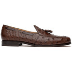 Aubiere // Ostrich Tassel Loafers // Brown (US: 12)