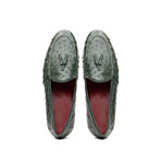 Aubiere // Ostrich Tassel Loafers // Green (US: 12)