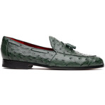 Aubiere // Ostrich Tassel Loafers // Green (US: 12)