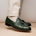 Aubiere // Ostrich Tassel Loafers // Green (US: 12)