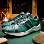 Verona // Python + Calfskin Sneakers // Green (US: 8.5)