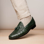 Aubiere // Ostrich Tassel Loafers // Green (US: 12)