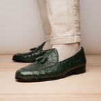 Aubiere // Ostrich Tassel Loafers // Green (US: 12)