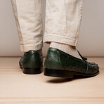 Aubiere // Ostrich Tassel Loafers // Green (US: 12)