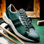 Verona // Python + Calfskin Sneakers // Green (US: 8.5)