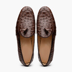 Aubiere // Ostrich Tassel Loafers // Brown (US: 12)