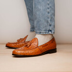 Aubiere // Ostrich Tassel Loafers // Cognac (US: 8.5)