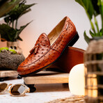 Aubiere // Ostrich Tassel Loafers // Cognac (US: 8.5)