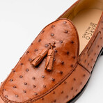 Aubiere // Ostrich Tassel Loafers // Cognac (US: 8.5)