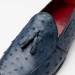 Aubiere // Ostrich Tassel Loafers // N avy (US: 8)