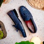 Aubiere // Ostrich Tassel Loafers // N avy (US: 8)