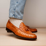 Aubiere // Ostrich Tassel Loafers // Cognac (US: 8.5)