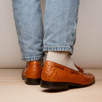 Aubiere // Ostrich Tassel Loafers // Cognac (US: 8.5)