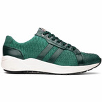 Verona // Python + Calfskin Sneakers // Green (US: 8.5)