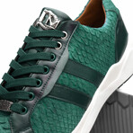 Verona // Python + Calfskin Sneakers // Green (US: 8.5)