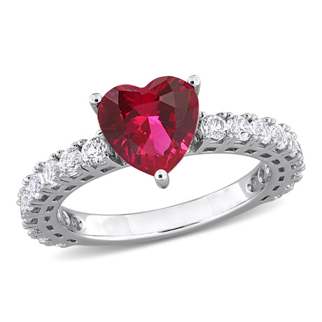 3 7/8ct TGW Created Ruby & Created White Sapphire Heart Ring (5)