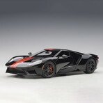 Ford GT 2017, Shadow Black/Orange Stripes