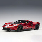 Ford GT 2017, Liquid Red/Silver Stripes