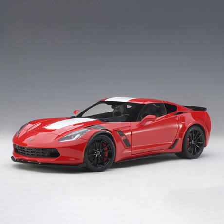 Chevrolet Corvette Grand Sport, Red/White Stripes/Black Fender Hash Marks