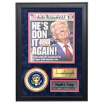 Donald Trump Framed Original 2024 Presidential Election NY Post Newspaper 11/6/2024