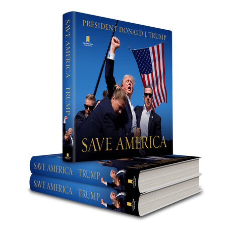 President Donald Trump Save America Autographed Book