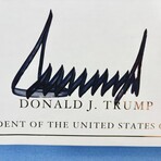 President Donald Trump Save America Autographed Book