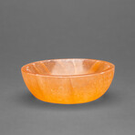 Genuine Polished Orange Selenite Small Dish from Morocco