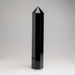 Genuine Polished Black Obsidian Point // 8"