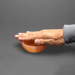 Genuine Polished Orange Selenite Small Dish from Morocco