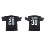 Las Vegas Raiders // Josh Jacobs + Mark van Eeghen // Signed Jerseys