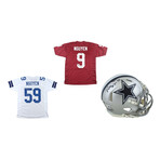 Dat Nguyen // Dallas Cowboys // Signed Speed Mini Helmet + Signed Jersey + Signed Texas A&M Jersey