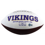 Minnesota Vikings // Jared Allen Signed Mini Helmet + Signed Logo Football + Chris Doleman Signed Jersey