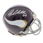 Minnesota Vikings // Jared Allen Signed Mini Helmet + Signed Logo Football + Chris Doleman Signed Jersey