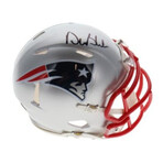 New England Patriots // Drew Bledsoe Signed Jersey + Signed Speed Mini Helmet + Stanley Morgan Signed 8x10 Photo