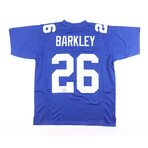 Saquon Barkley // Signed New York Giants Jersey + Signed Penn State Nittany Lions 8x10 Photo