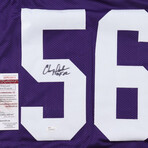 Minnesota Vikings // Jared Allen Signed Mini Helmet + Signed Logo Football + Chris Doleman Signed Jersey