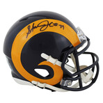 Steven Jackson // Signed St. Louis Rams Jersey + Signed Los Angeles Rams Speed Mini Helmet