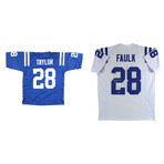 Indianapolis Colts // Jonathan Taylor + Marshall Faulk // Signed Jerseys