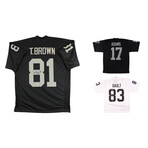 Oakland Raiders // Tim Brown + Willie Gault + Davante Adams // Signed Jerseys