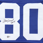 Seattle Seahawks // Steve Largent Signed Jersey + Signed 8x10 Photo + Jim Zorn Signed 8x10 Photo