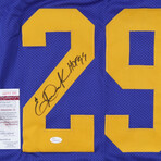 Los Angeles Rams // Deacon Jones Signed 8x10 Photo + Eric Dickerson Signed Jersey + John Cappelletti Signed 8x10 Photo