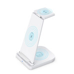 3-in-1 Fast Wireless Charging Stand // White