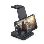 3-in-1 Fast Wireless Charging Stand // Black