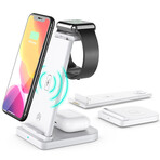 3-in-1 Fast Wireless Charging Stand // White